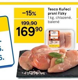 Kuřecí prsní řízky Tesco