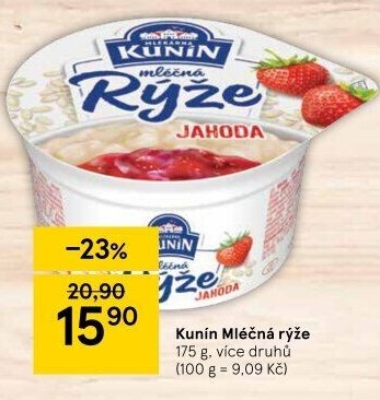 Mléčná rýže Kunín