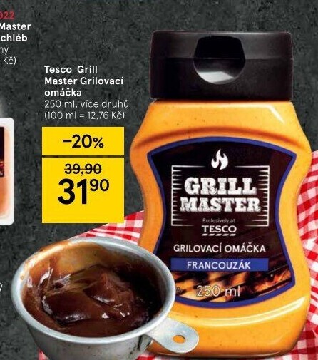 Omáčka grilovací Grill Master Tesco