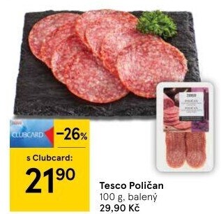 Salám Poličan Tesco