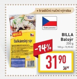 Balkánský sýr Billa