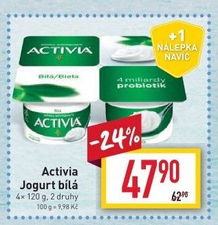 Bílý jogurt Activia Danone
