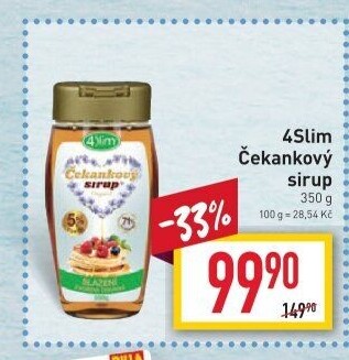 Čekankový sirup 4Slim