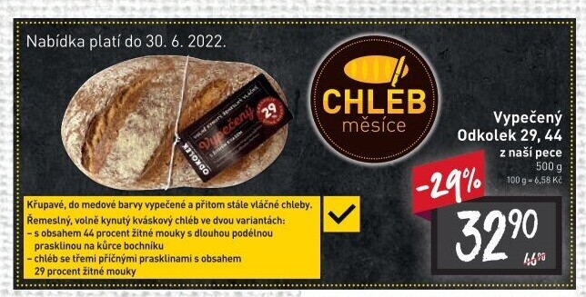 Chléb Vypečený Odkolek