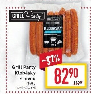 Klobása s nivou Grill Party
