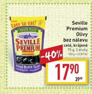 Olivy bez nálevu Seville Premium