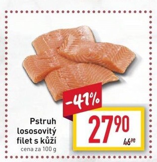 Pstruh lososovitý filety