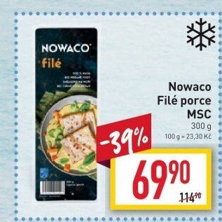 Rybí filé mražené Nowaco