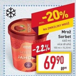 Sorbet v kelímku Mrož Prima
