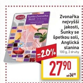 Šunka Zvonařka nejvyšší jakosti LE&amp