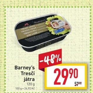 Tresčí játra Barney'