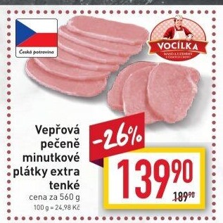 Vepřová pečeně bez kosti Vocílka
