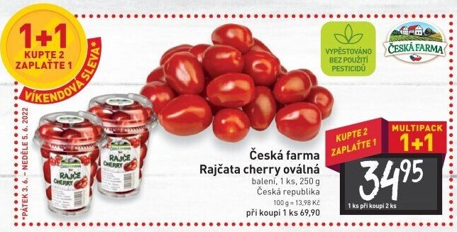 Rajčata cherry Česká farma