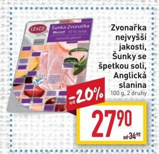 Šunka Zvonařka nejvyšší jakosti LE&amp