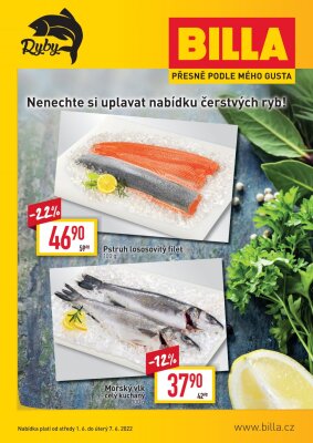 akční leták BILLA 1.6.2022-7.6.2022