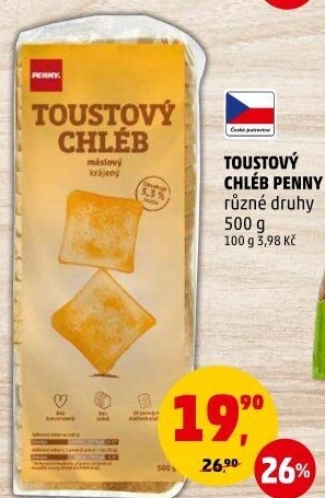 Chléb toustový Penny