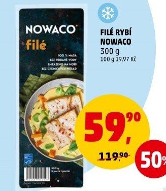 Rybí filé mražené Nowaco