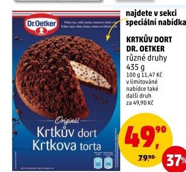 Směs na krtkův dort Dr. Oetker