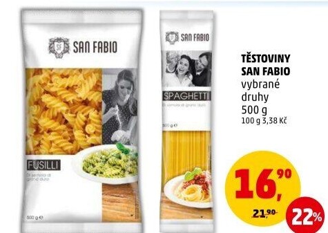 Těstoviny San Fabio