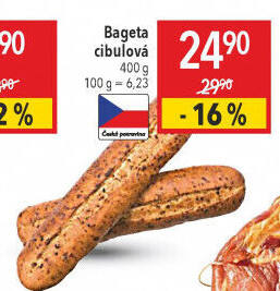 Bageta s cibulkou