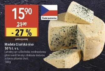 Sýr Niva císařská 50% Madeta