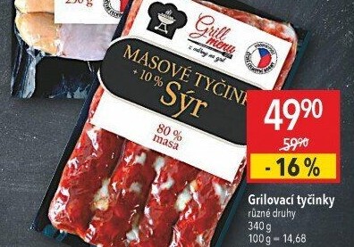 Grilovací tyčinky Příbramská uzenina