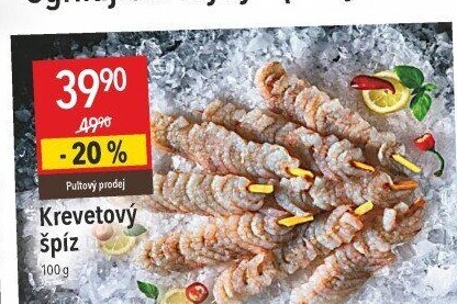 Krevetový špíz