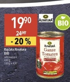 Rajčata loupaná bio Alnatura