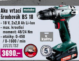 Aku vrtačka Metabo BS 18