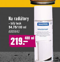 Barva na radiátory Maston