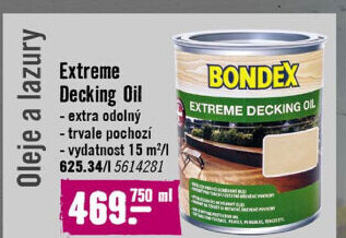 Olej na tvrdé dřevo Decking Oil Bondex
