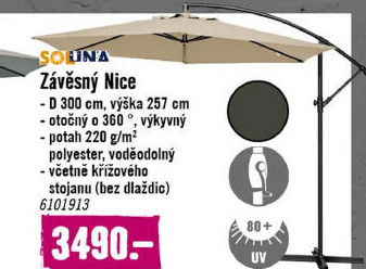 Slunečník závěsný Soluna