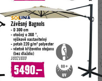 Slunečník závěsný Soluna