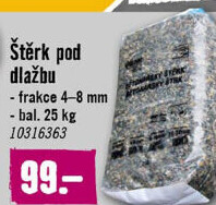 Štěrk pod dlažbu