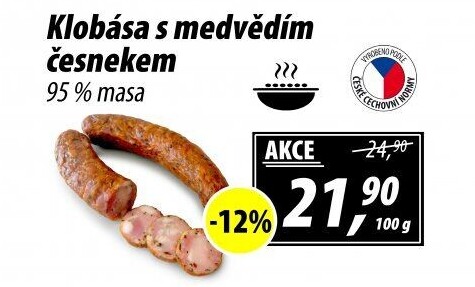 Klobása s medvědím česnekem