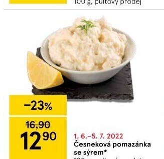 Česneková pomazánka se sýrem