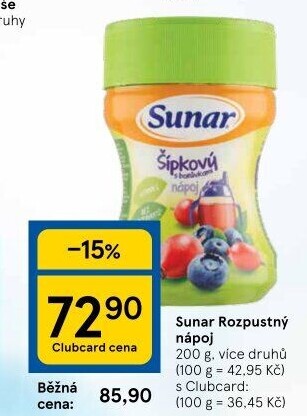 Instantní nápoj Sunar