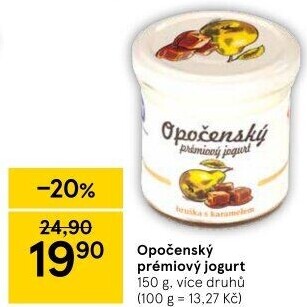 Jogurt ochucený Opočenský Prémiový Bohemilk