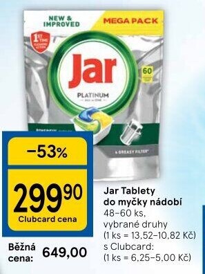 Kapsle do myčky Jar
