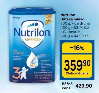 Kojenecké mléko Nutrilon