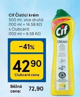 Krémový čistič Cif Cream