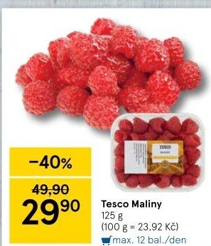 Maliny Tesco