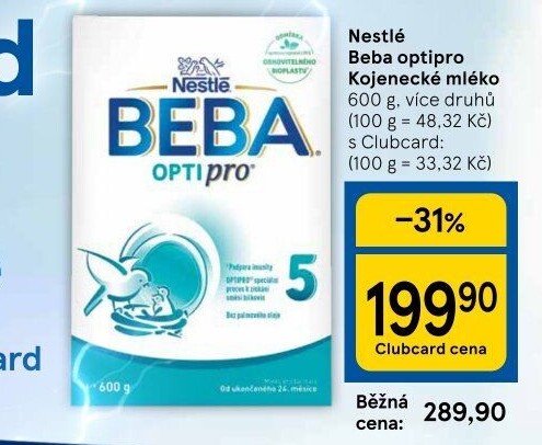 Mléčná výživa Beba Optipro Nestlé