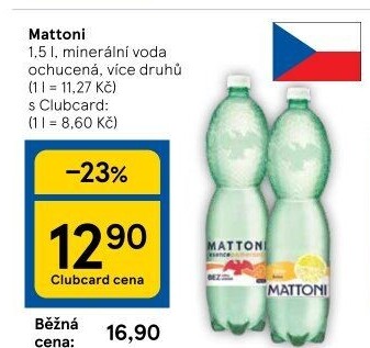 Ochucená voda Mattoni