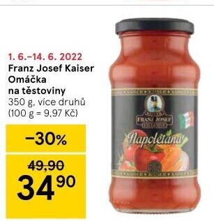 Omáčky na těstoviny Exclusive Franz Josef Kaiser