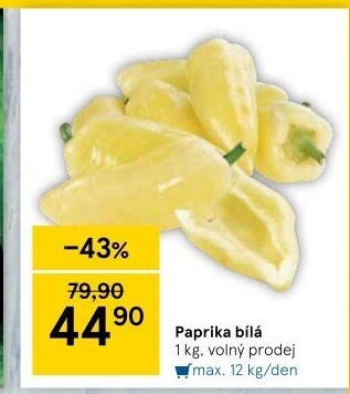 Paprika bílá