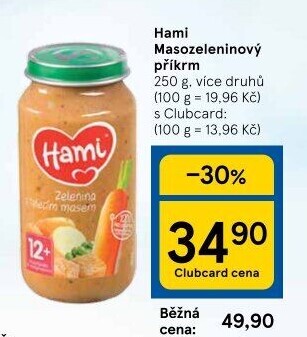 Příkrm masozeleninový Hami