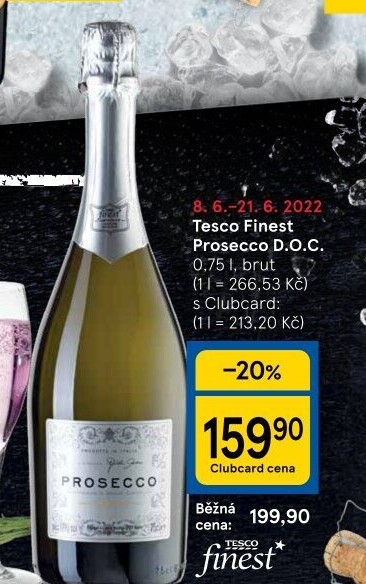 Prosecco brut DOC Tesco finest