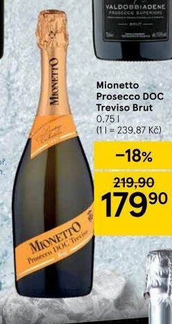 Prosecco brut DOC Treviso Mionetto