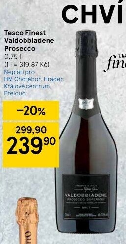 Prosecco Valdobbiadene Tesco Finest
